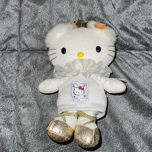 Hello Kitty Vintage Ballerina Gold & White Ballerina Princess